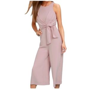 Lulu’s Lavender Sleeveless Wide Leg Jumpsuit
